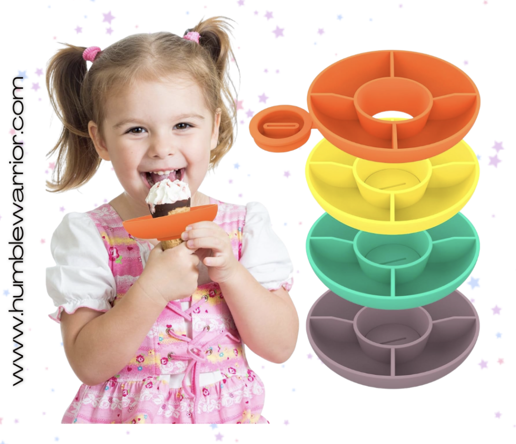 4-pack of drip-free silicone popsicle holders!